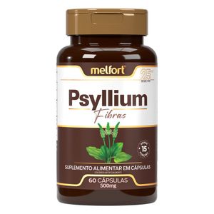 Psyllium Fibras (500mg) 60 Cápsulas - Melfort