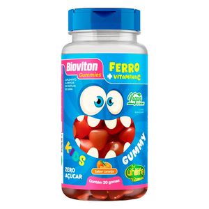 Gummy Kids Ferro e Vitamina C Sabor Laranja 30 gomas - Unilife