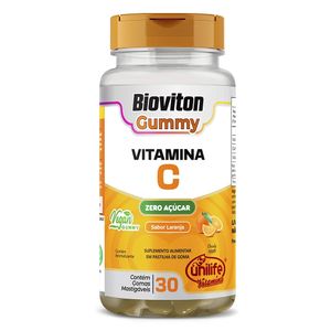 Gummy Vitamina C Sabor Laranja 30 gomas - Unilife