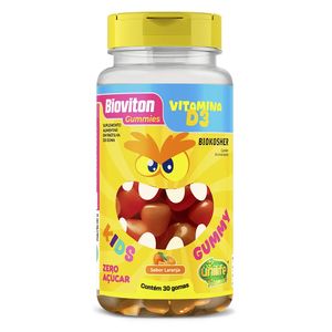 Gummy Kids Vitamina D3 Sabor Laranja 30 gomas - Unilife