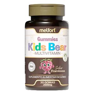 Kids Bear Gummies Sabor Framboesa 30 Gomas - Melfort