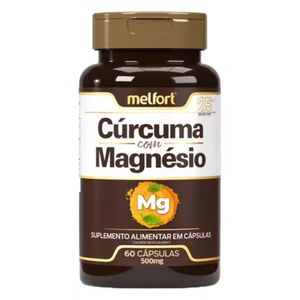 Cúrcuma com Magnésio 60 Cápsulas - Melfort