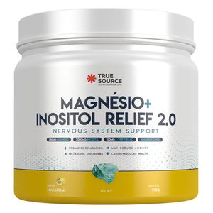 Magnésio + Inositol Relief 2.0 sabor Maracujá 375g - True Source