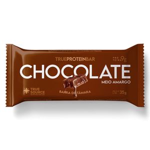 Barrinha De Tâmara Protein Sabor Chocolate Meio Amargo 35g - True Source