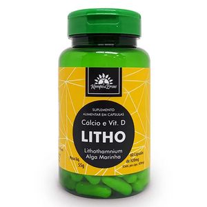 Lithothamnium com Vitamina D e Cálcio 60 Cápsulas - Kampo de Ervas