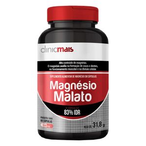 Magnésio Malato 60 Cápsulas - Chá Mais