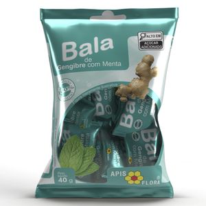 Bala de Gengibre e Menta 40g - Apis Flora