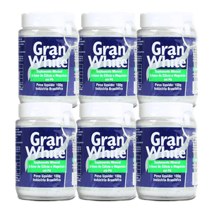 Kit 6x Gran White em pó -  Ossos e Articulações - 100g