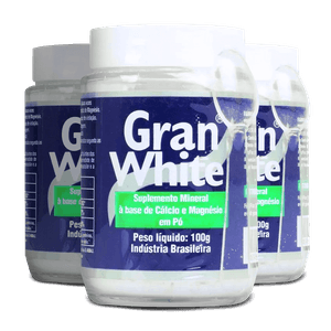 Kit 3x Gran White em Pó - Ossos e Articulações - 100g