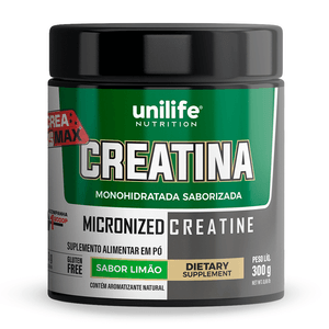 Creatina Monohidratada sabor Limão 300g - Unilife