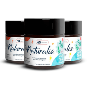 Kit 3x Óleo de Algas Ômega-3 Veggy DHA Vegano 60 Cápsulas - Naturalis