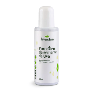 Óleo de Semente de Uva Puro 120ml - LiveAloe