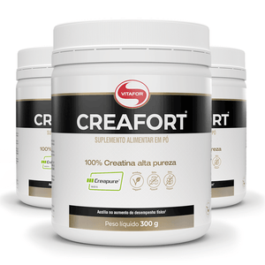 Kit 3x Creatina Creafort (Creapure) 300g - Vitafor