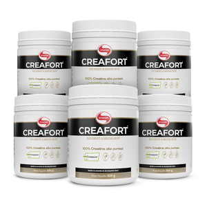 Kit 6x Creatina Creafort (Creapure) 300g - Vitafor