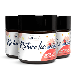 Kit 3x HiOmega - Ômega 3 de Alta Concentração EPA (540mg) 60 cápsulas - Naturalis