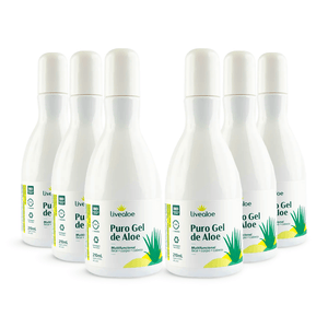 Kit 6x Puro Gel de Aloe (Aloe Vera) 210ml - LiveAloe