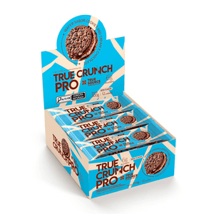 Display C/ 12x Wafer Crunch Pro Cookies And Cream e Chocolate 300g - True Source