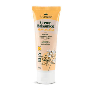 Creme Balsâmico Aloe Copaíba (Cúrcuma, Bryophyllium, Alternanthera) 50g - LiveAloe