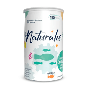 Óleo de Peixe Ômega-3 Tradicional 180 Cápsulas - Naturalis