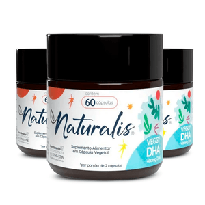 Kit 3x Óleo de Algas Ômega-3 Veggy DHA Vegano 60 Cápsulas - Naturalis