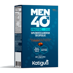 Men 40 Protec (Óleo de Semente de Abóbora, Licopeno, Zinco e Selênio) 60 Cápsulas - Katiguá