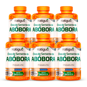 Kit 6x Óleo de Semente de Abóbora  120 Cápsulas - Katiguá