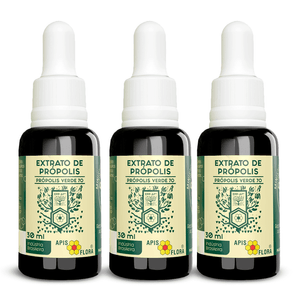 Kit 3x Extrato de Própolis Verde 25% 70 30ml - Apis Flora