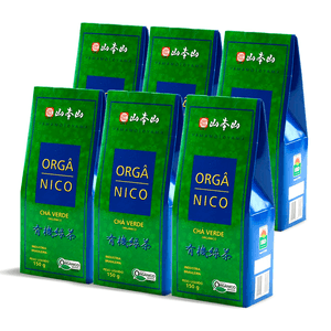 Kit 6x Chá Verde Orgânico 150g - Yamamotoyama