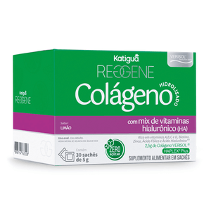 Colagéno Verisol + Hialurônico 30 Sachês sabor Limão Reggene - Katiguá