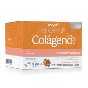Colágeno Hidrolisado Verisol 30 sachês sabor Tangerina Reggene - Katiguá