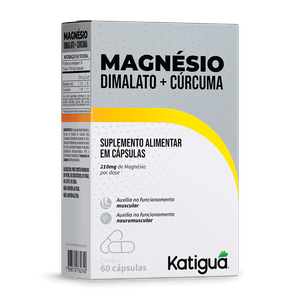 Magnésio Dimalato + Cúrcuma 60 Cápsulas - Katiguá