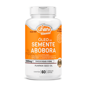 Óleo de Semente de Abóbora (1000mg) 60 Cápsulas - Unilife