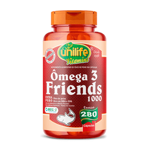 Ômega 3 Friends 280 Cápsulas - Unilife