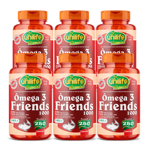 Kit 6x Ômega 3 Friends 280 Cápsulas - Unilife