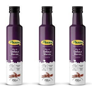 Kit 3x Óleo de Linhaça Marrom 250ml - Di Pazze