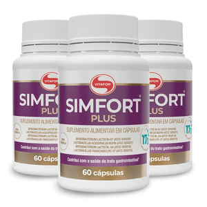 Kit 3x Simfort Plus (Mix Probióticos) 60 Cápsulas - Vitafor