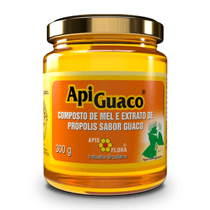 Mel Apiguaco Composto de Mel e Extrato de Própolis sabor Guaco 300g - Apis Flora