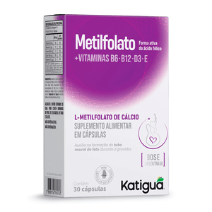 Metilfolato Com Vitaminas 30 Cápsulas - Katiguá