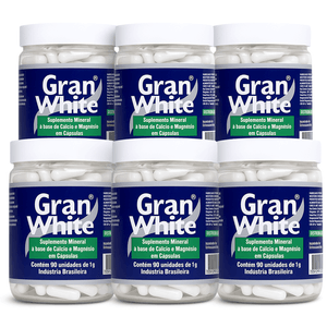 Kit 6x Gran White - Ossos e Articulações - 90 Cápsulas