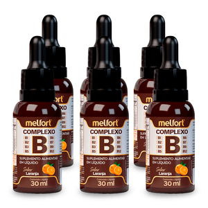 Kit 6x Complexo B Sabor Laranja 30ml - Melfort