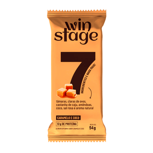 Barra De Proteína Sabor Caramelo e Coco 54g - Winstage